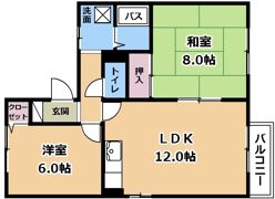 セゾン阪長の間取り画像