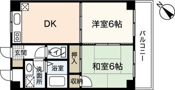 シャトル江波の間取り画像