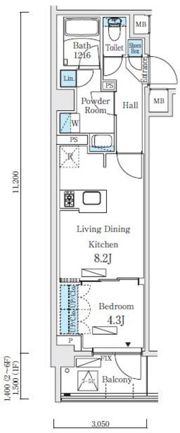 リビオメゾン東北沢の間取り画像