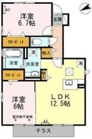 スプリングスギモトの間取り画像