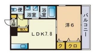 レジディア博多2の間取り画像