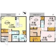 サクラビレッジ豊中市本町 B棟の間取り画像