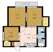 福永アパートの間取り画像