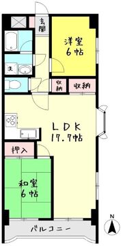 メルベーユ紀久の間取り画像