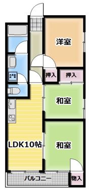 サンローズマンションの間取り画像