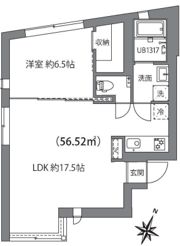 ルクール市ヶ谷払方町(旧ARK HOUSE 市ヶ谷払方町)の間取り画像