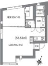 ルクール市ヶ谷払方町(旧ARK HOUSE 市ヶ谷払方町)の間取り画像