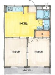モリタマンションの間取り画像