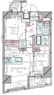 コンシェリア東京 ＜HIGASHIJUJO RESIDENCE＞の間取り画像