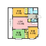 グリーンビュー立岩Ⅱの間取り画像