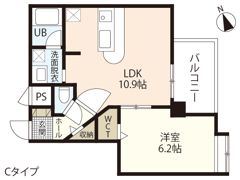 Shetland CourtⅡの間取り画像