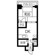 ローズコーポ天満東の間取り画像