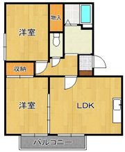 タウンコート徳力の間取り画像