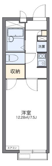 レオパレスさくら2の間取り画像