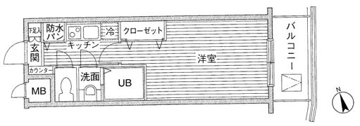 メゾン・ド・ヴィレ高輪の間取り画像
