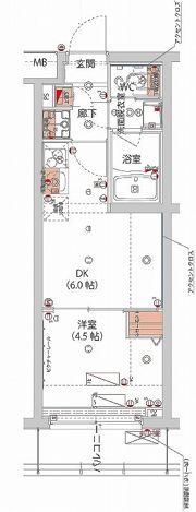 ハーモニーレジデンス新宿 THE NORTHの間取り画像