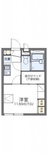 レオパレスグレース府中の間取り画像