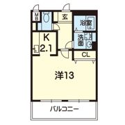 ライズ九品寺Ⅱの間取り画像