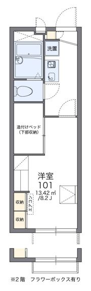 レオパレス太一Ⅱの間取り画像