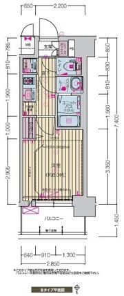 プレサンス千種駅前レガートの間取り画像