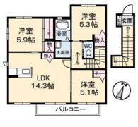 リアルエステート東原弐番館 B棟の間取り画像