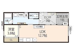 東雲本町2丁目貸家の間取り画像