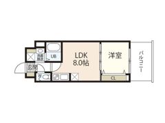 メイクス京橋川Ⅱの間取り画像