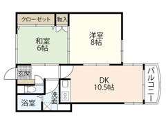ロジェ岡山の間取り画像