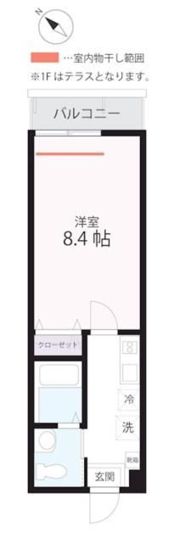 ハーミットクラブハウスGrulla（グルージャ）の間取り画像