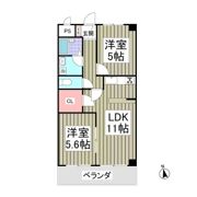 サンハイツ東大和の間取り画像