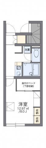 レオパレスリバーポートの間取り画像