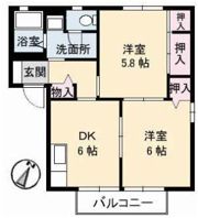 ビレッジ城北 B棟の間取り画像