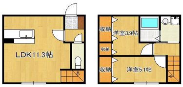 アイナス A棟の間取り画像