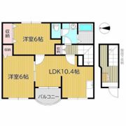 クレストール福泊B棟の間取り画像