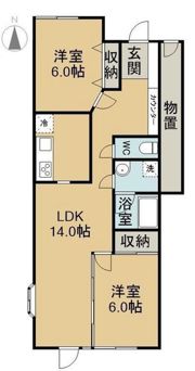 鳥羽タウンハウス Aの間取り画像