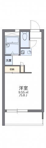 レオパレス中居の間取り画像