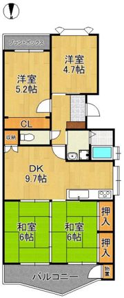 サンライズコーポラス青山A館 314号室の間取り画像