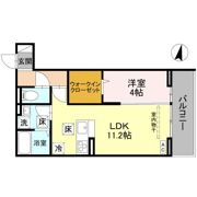 Noble villa鹿手袋 Aの間取り画像