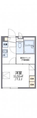 レオパレスシティパルの間取り画像