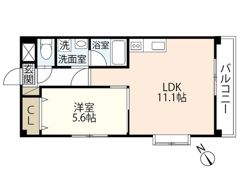 コンフォール空港通りの間取り画像