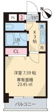 サンコート中島の間取り画像