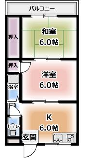 エスポワール上神田の間取り画像