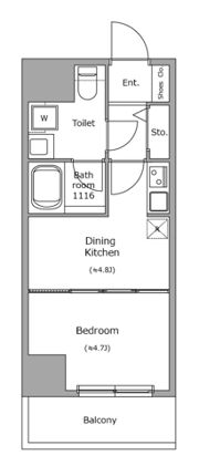 BRICK RESIDENCE 築地明石町の間取り画像