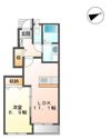 ウエストヴィラAの間取り画像
