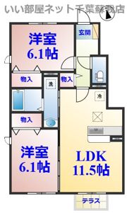 向日葵の間取り画像