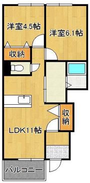 クオーレ海老津の間取り画像