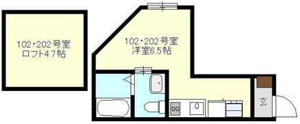 ベイフラット南太田の間取り画像