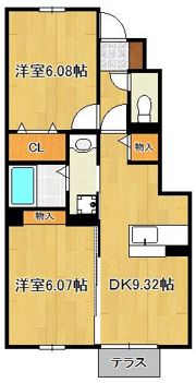 comfortas Kの間取り画像