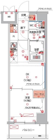ハーモニーレジデンス東京大島ザ・ガーデンの間取り画像