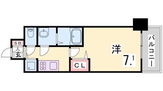 プレサンス三宮ポルトの間取り画像